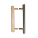 Poignée de porte Harvia, bois/acier inoxydable - 0