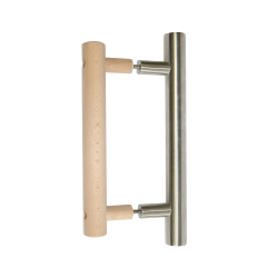 Poignée de porte Harvia, bois/acier inoxydable 