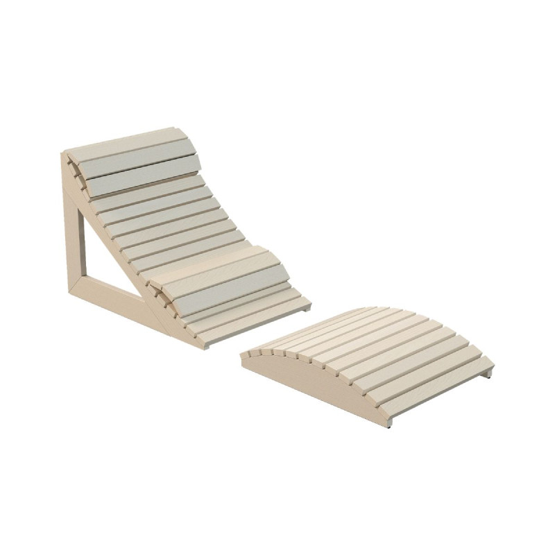 Fauteuil de sauna ergonomique Harvia, couleur aspen