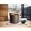 Ensemble seau et louche pour sauna HARVIA Helmi, marron foncé - 3