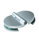 Charnières Harvia Basic pour portes de sauna en verre, verre sur verre, 2 pièces. - 0