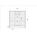 Maison de sauna - HARVIA Kaski 240-PC - 2