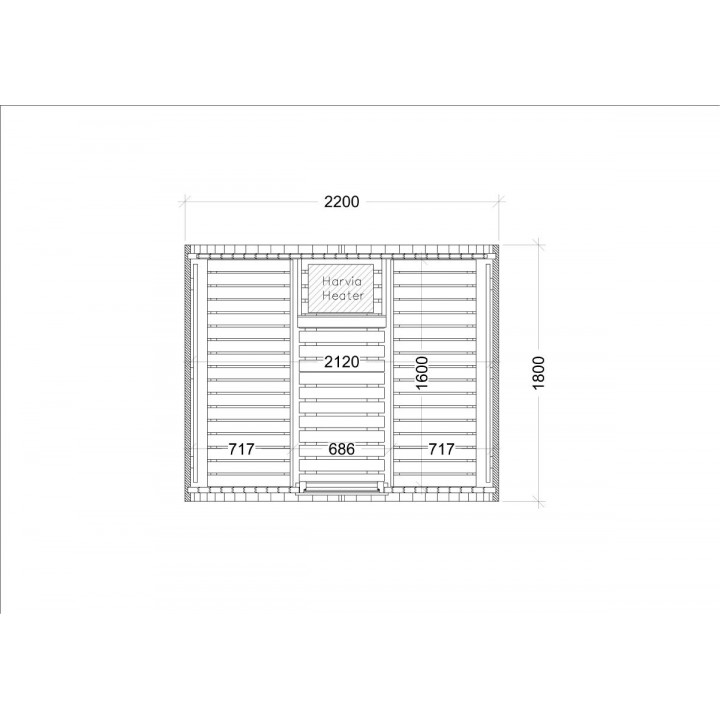 Maison de sauna - HARVIA Kaski 180-P