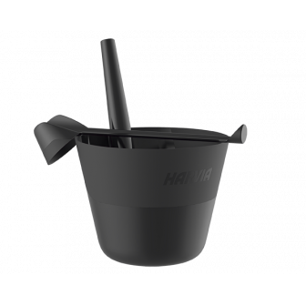HARVIA Click - ensemble seau et louche, plastique mat