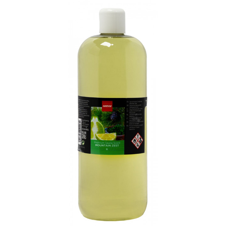 Concentré de parfum pour sauna HARVIA, pin d'Arolla, bergamote et litsée citronnée, 1 l