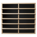 Plaque chauffante infrarouge Harvia avec dossier en bois clair, 100–515 W - 0