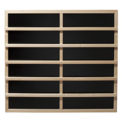 Plaque chauffante infrarouge Harvia avec dossier en bois clair, 100–515 W 