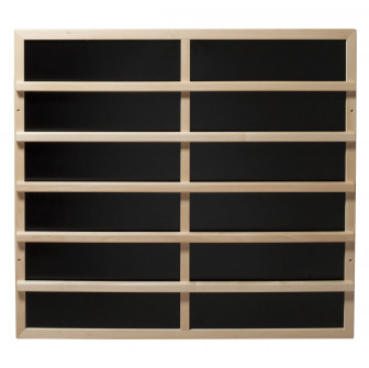 Plaque chauffante infrarouge Harvia avec dossier en bois clair, 100–515 W