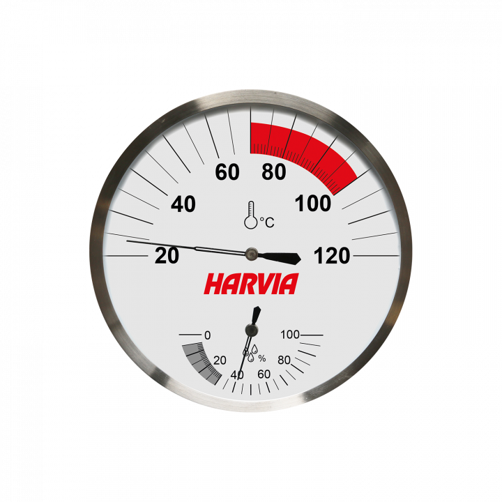 Thermomètre-hygromètre HARVIA 130 mm