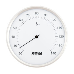Thermomètre de sauna HARVIA, rond, blanc, diamètre 160 mm, SAC90201 