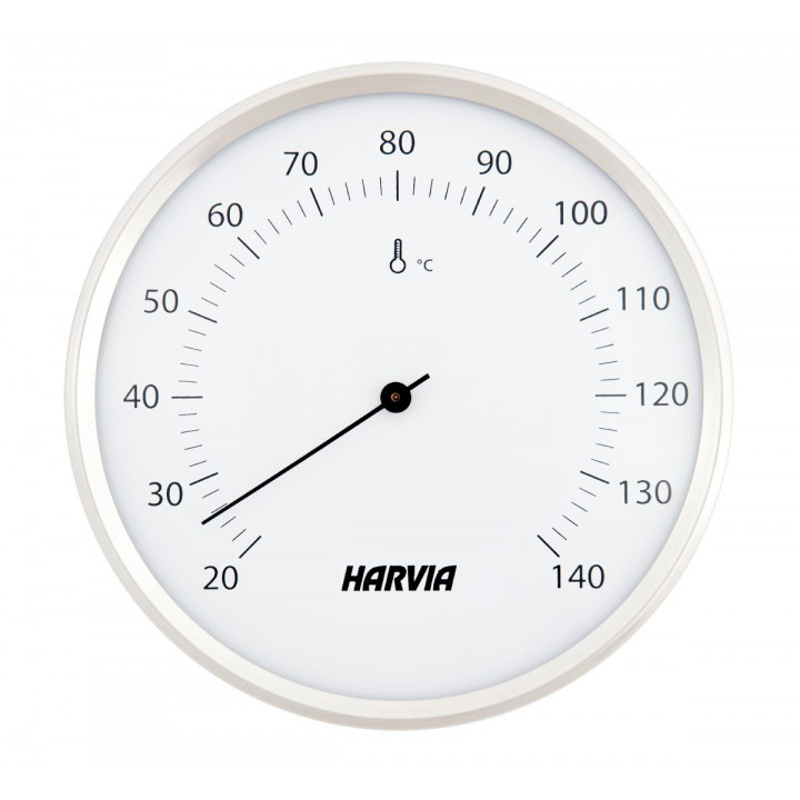 Thermomètre de sauna HARVIA, rond, blanc, diamètre 160 mm, SAC90201