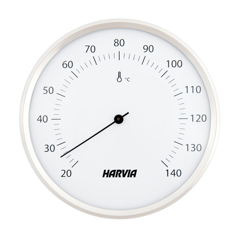 Thermomètre de sauna HARVIA, rond, blanc, diamètre 160 mm, SAC90201