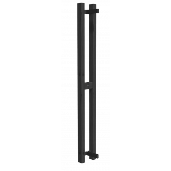 Poignée de porte verticale HARVIA, peinte en noir