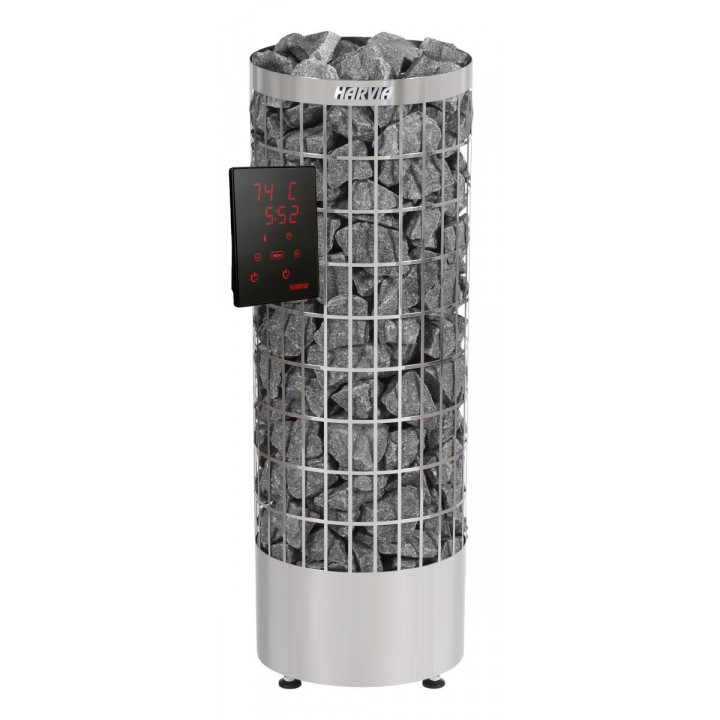 Poêle de sauna électrique HARVIA Cilindro PC110XW avec Xenio WiFi, 10.8 kW