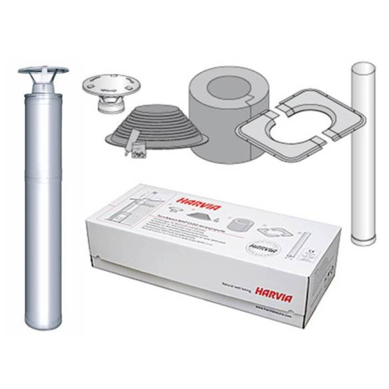Ensemble de cheminée isolée en acier - HARVIA