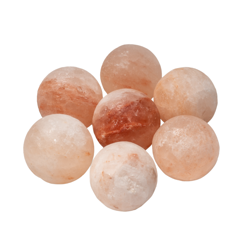 Un ensemble de boules de sel de l'Himalaya