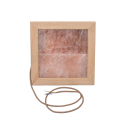 Lampe LED en sel de l'Himalaya, bois d'abachi - 1