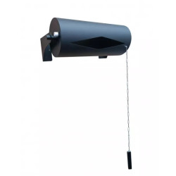 Seau verseur horizontal 25 l, acier inoxydable, noir 