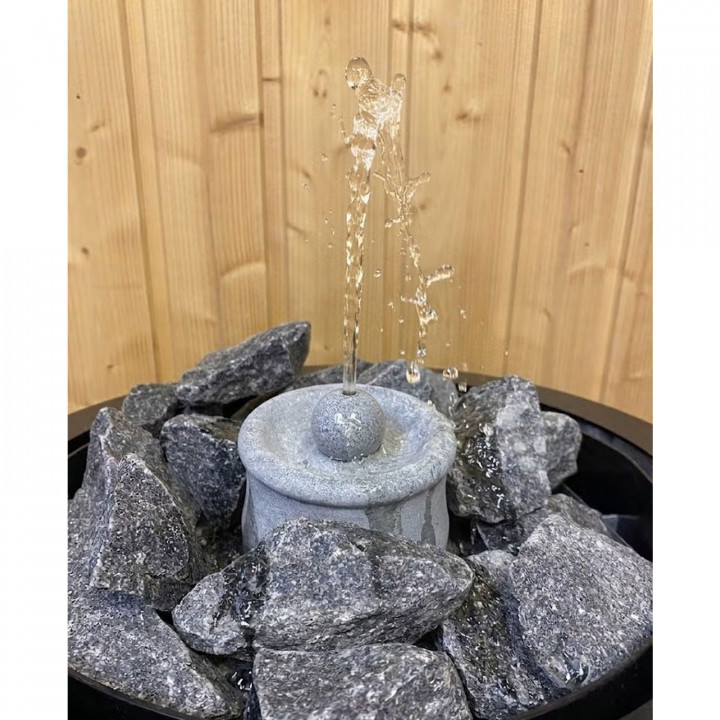 Fontaine de sauna en pierre ollaire Hukka Kaste