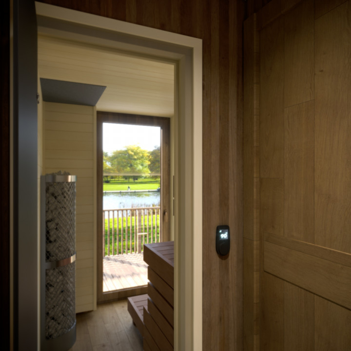 Panneau de commande pour chauffe-sauna électrique - HUUM UKU 4.2 Wi-Fi, noir