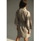 Robe de chambre en lin faite main, courte ML