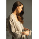 Robe de chambre en lin faite main, courte ML