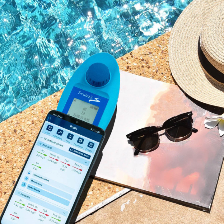 Testeur de piscine électronique intelligent Scuba3s
