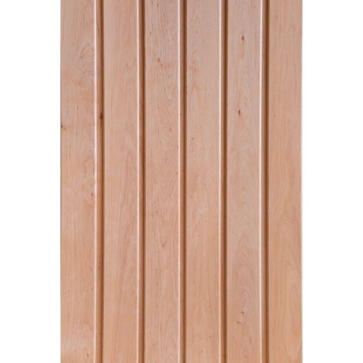 Revêtement de sauna en aulne noir, 15 x 90, classe A