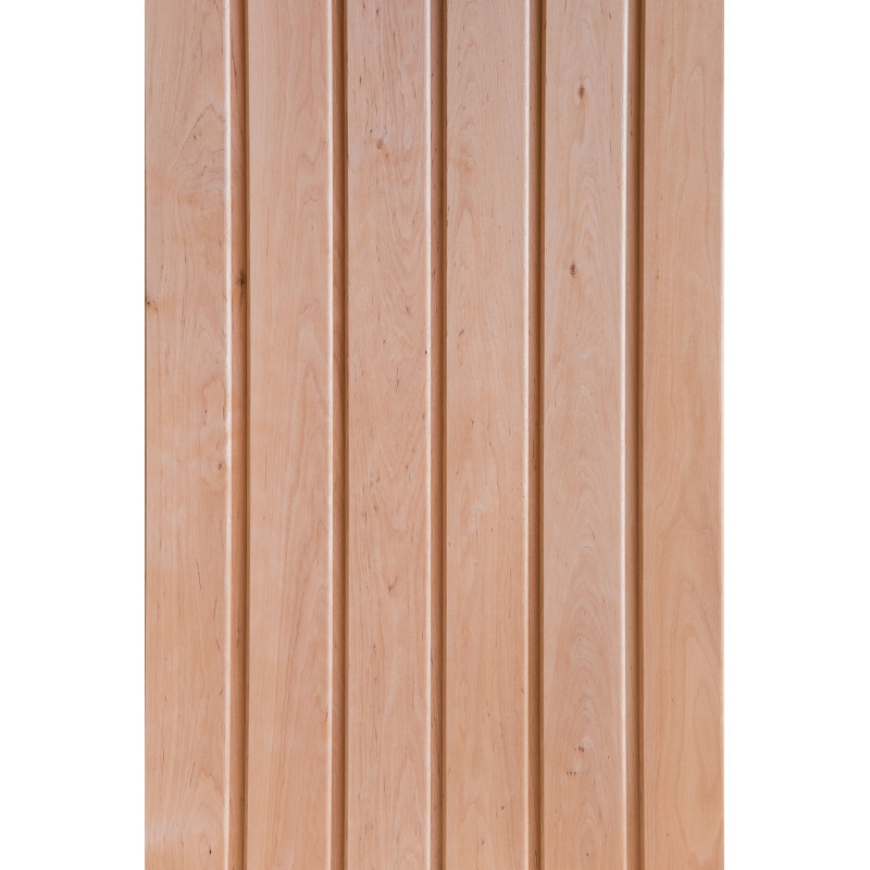 Revêtement de sauna en aulne noir, 15 x 90, classe A