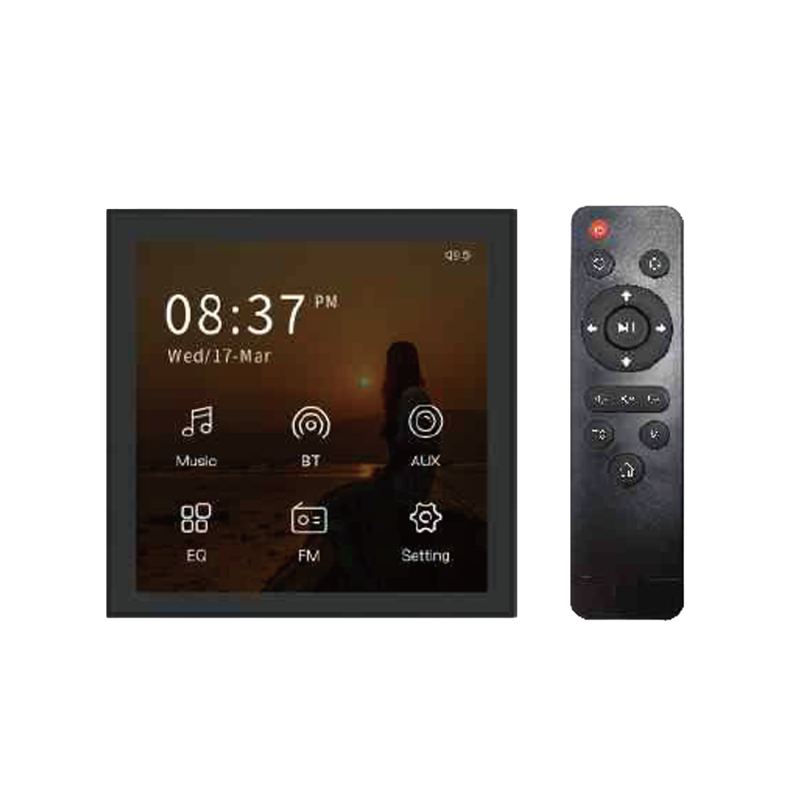 Amplificateur audio stéréo domestique Bluetooth à écran tactile B4, noir