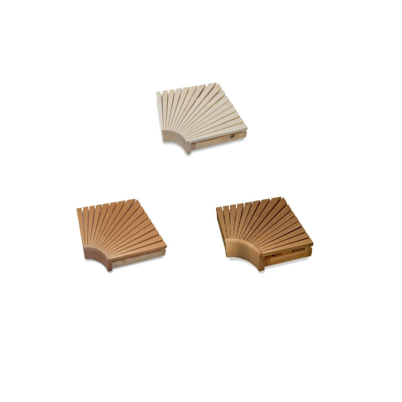 Module d'angle pour bancs de sauna modulaires
