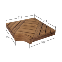 Module d'angle pour bancs de sauna modulaires, pin - 6