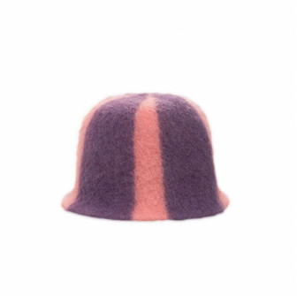 Bonnet de sauna - Rayé, violet, rose