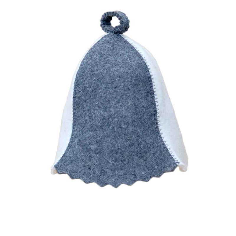 Bonnet de sauna - blanc, gris