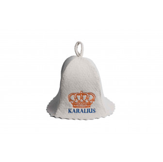 Bonnet de sauna - KARALIUS, blanc