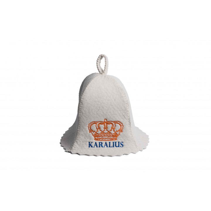Bonnet de sauna - KARALIUS, blanc