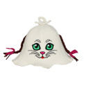 Chapeau de sauna - Chat avec nattes - 0
