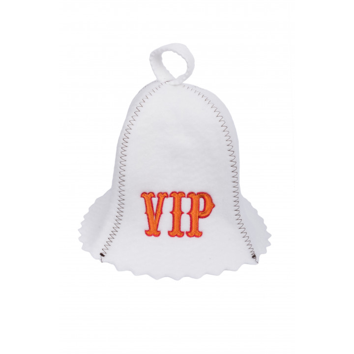 Bonnet de sauna - VIP, blanc