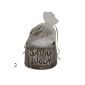 Récipient à sel en céramique pour sauna - foncé 120 ml - 1