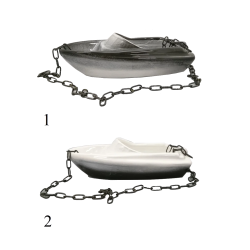 Récipient à senteurs en céramique - bateau  Récipient à senteurs en céramique - bateau