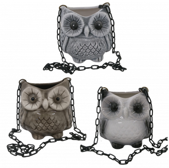 Récipient en céramique pour parfums - hibou