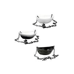 Récipient en céramique pour parfums - bateau avec chaîne 