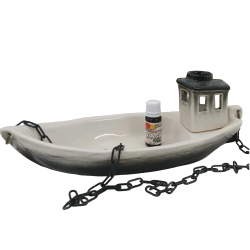 Récipient en céramique pour parfums - bateau avec arôme 