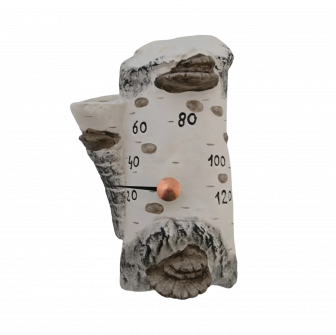 Thermomètre de sauna en céramique - bouleau