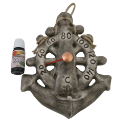 Thermomètre de sauna en céramique - ancre 