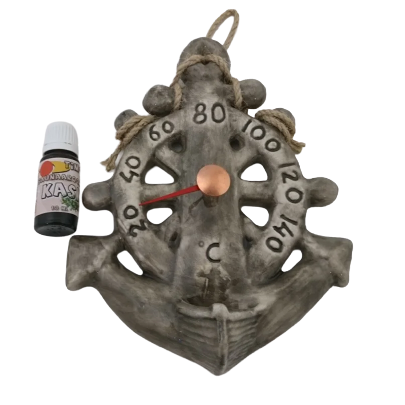 Thermomètre de sauna en céramique - ancre