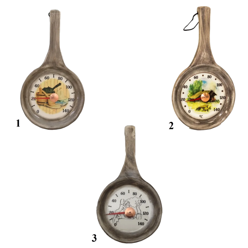 Thermomètre de sauna en céramique - poêle