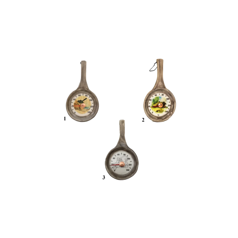 Thermomètre de sauna en céramique - poêle