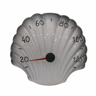 Thermomètre de sauna en céramique - coquillage