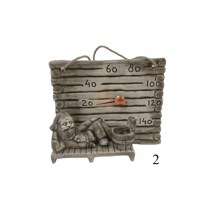 Thermomètre de sauna en céramique - un petit récipient pour les parfums, 2